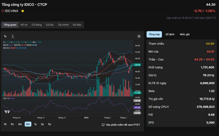 📊BÁO CÁO PHÂN TÍCH CỔ PHIẾU IDC (TỔNG CÔNG TY IDICO)